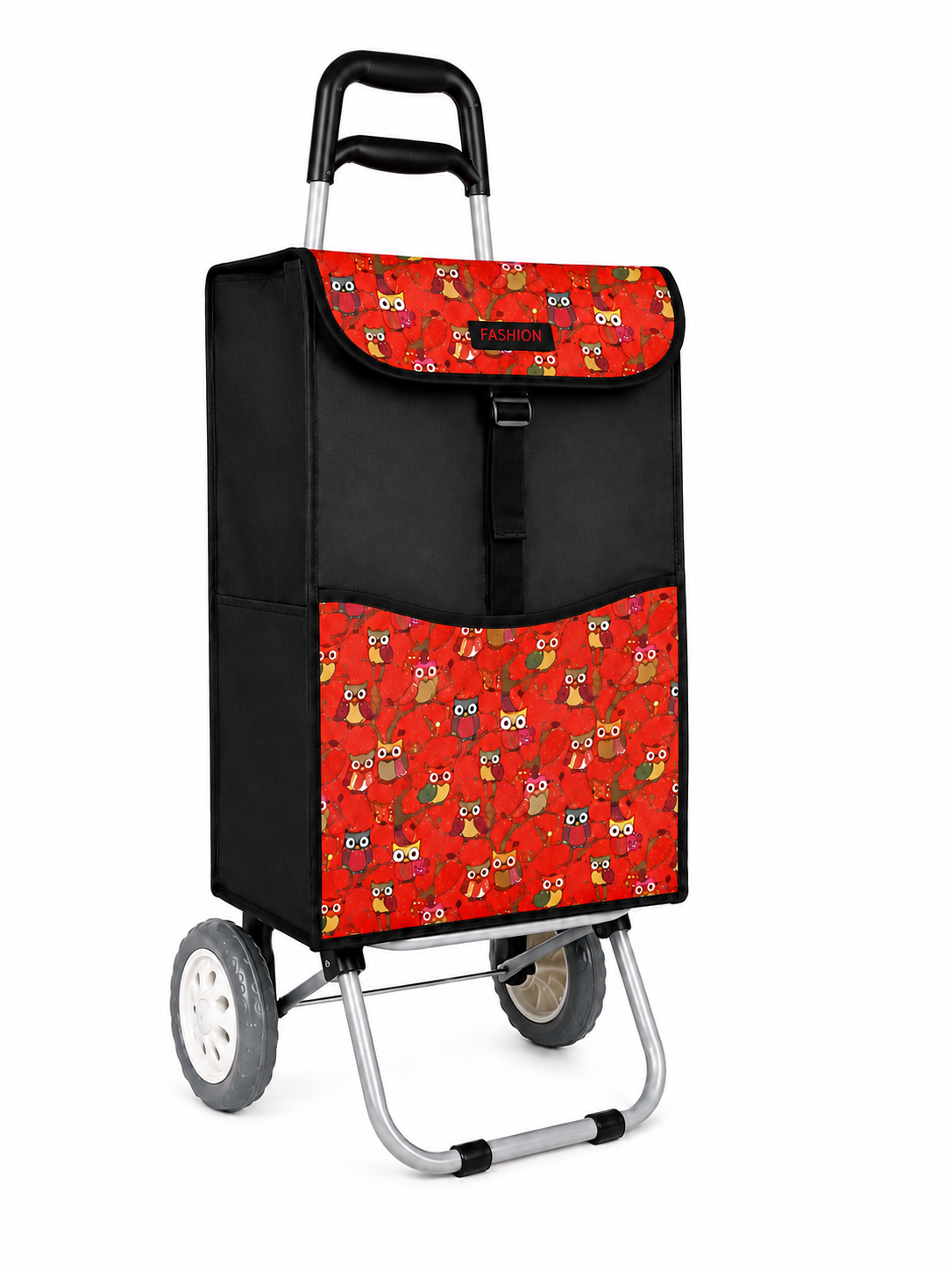 (image for) 6961/S RED OWL 2 WHEEL SHOPPING TROLLEY